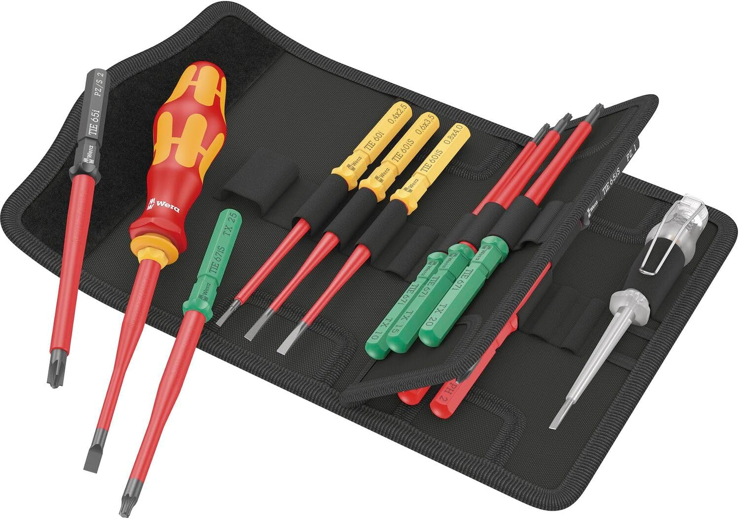 Interchangeable blades with Kraftform Kompakt VDE 16 extra slim 1 bit-holding screwdriver Tool Finder Wera ref.006608