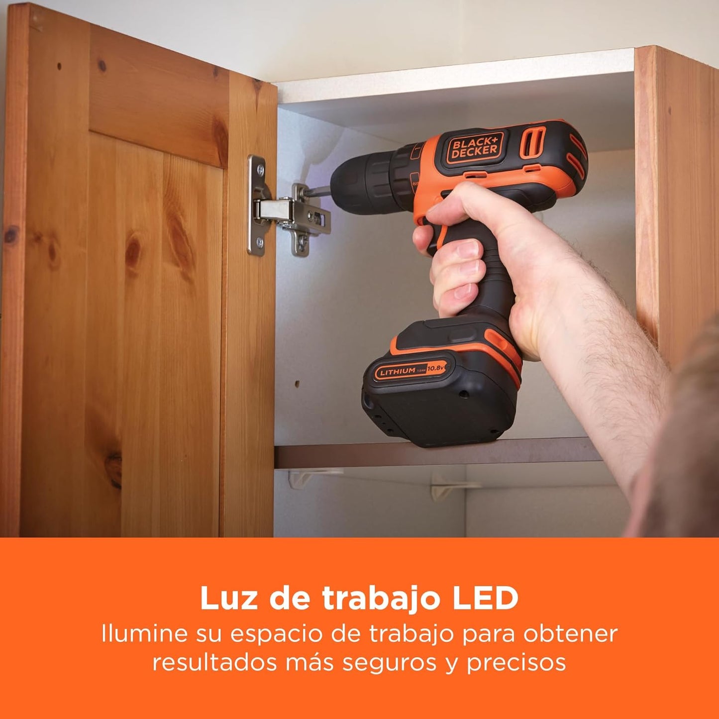 Black+Decker BDCDD12 10.8V 26Nm Cordless Drill Driver