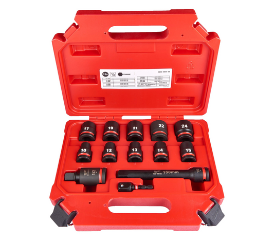 Milwaukee 13-Piece Short Impact Socket Set with 1/2" Drive
