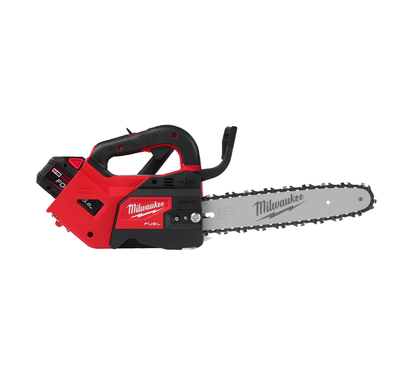 M18 30cm pruning chainsaw with 2 batteries + charger Milwaukee M18 FTHCHS30-802