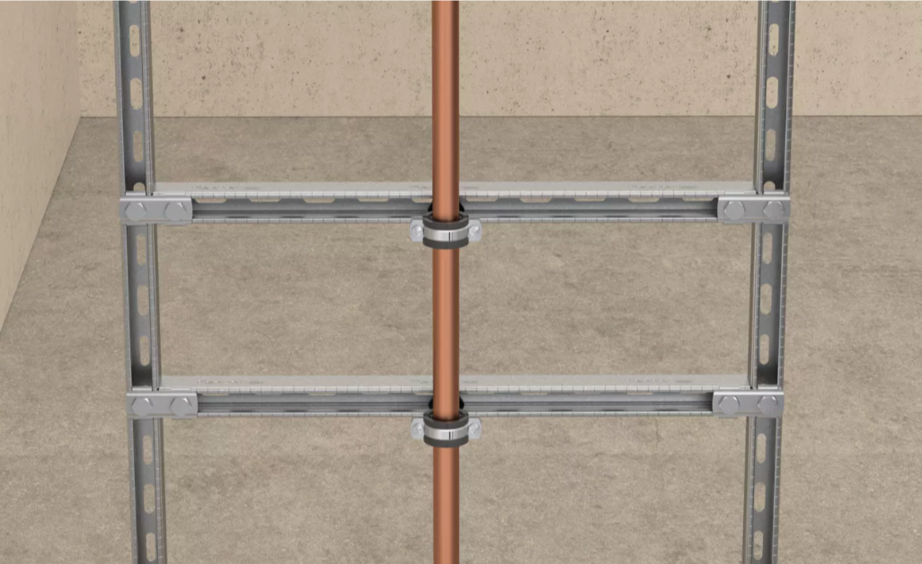 Abrazadera para tuberías FRS-L 85-93 M8/M10 Universal Fischer