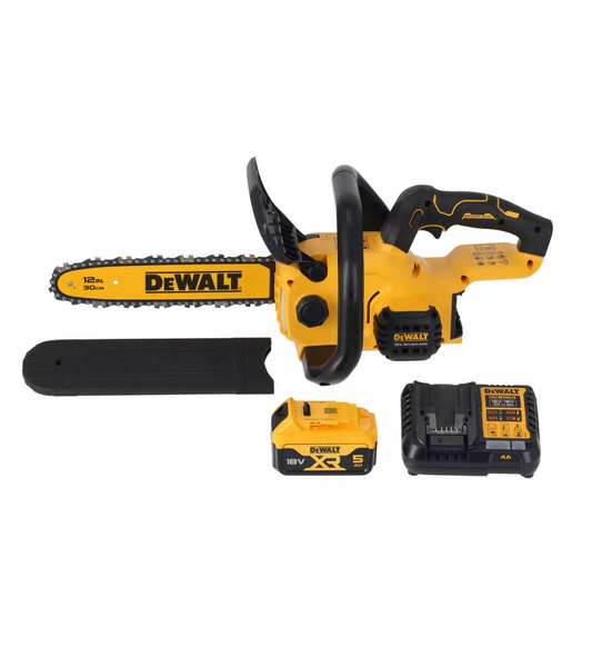 Motosierra Compacta XR 18V 30cm con batería y cargador Dewalt DCMCS565P1