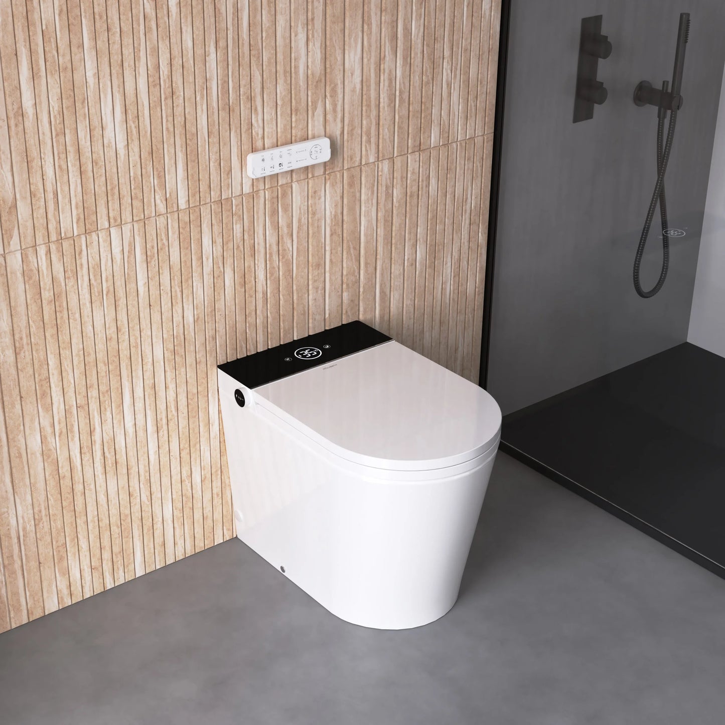 Mizubath Rada Floor Japanese Toilet with Smart Cleaning