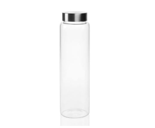 Andrea House 1L Glass Bottle with Stainless Steel Cap
