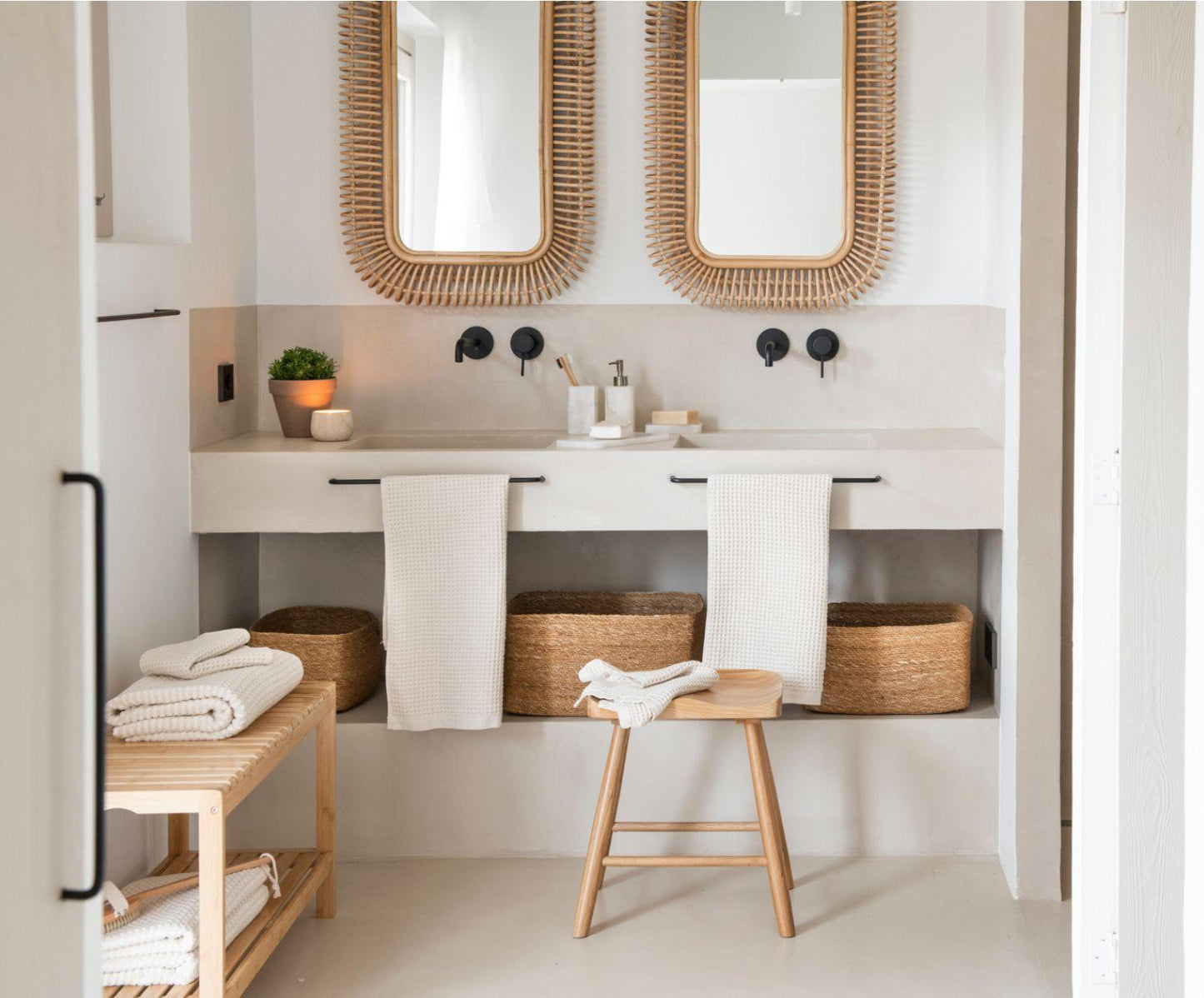 Taburete de madera roble Andrea House