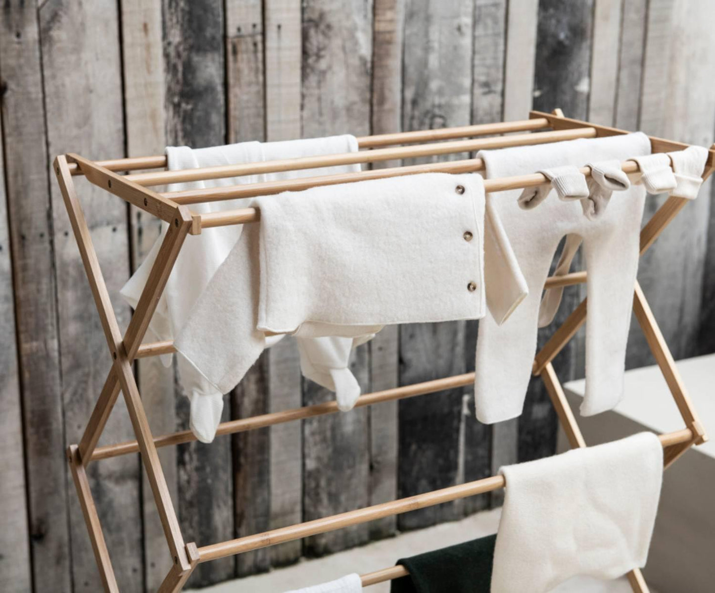 Andrea House folding bamboo clothesline