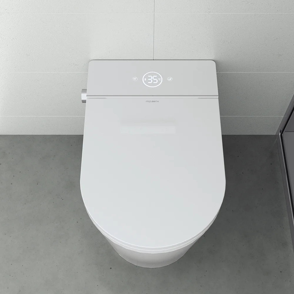 Mizubath Rada Floor White Japanese Toilet with Smart Cleaning