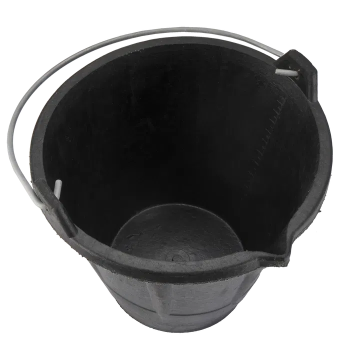 Bellota BKCIND12BM 12L Industrial Rubber Bucket with Metal Handle