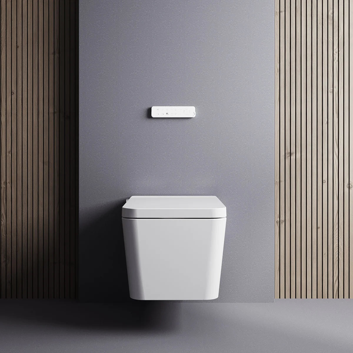 Mizubath Wall Hung Japanese Toilet with Smart Cleaning White