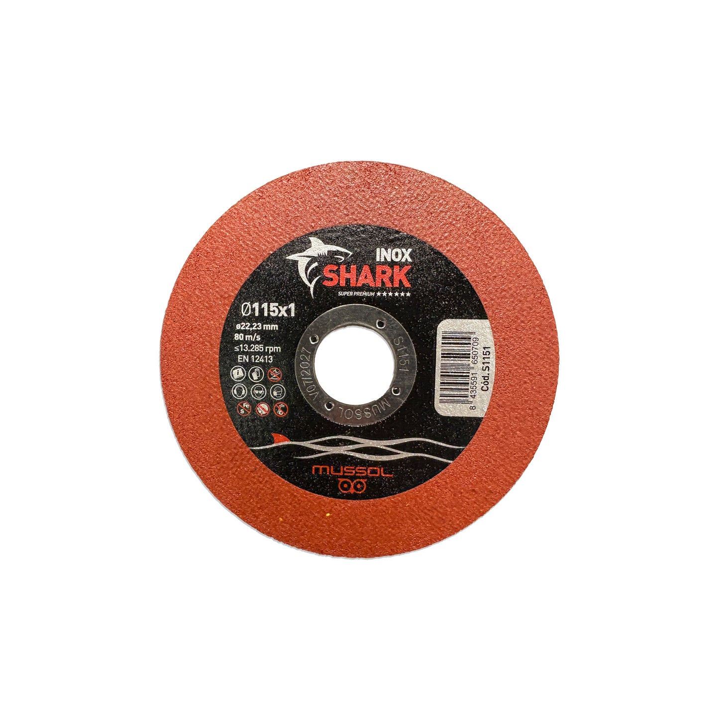 SHARK 115mm Mussol stainless steel cutting disc